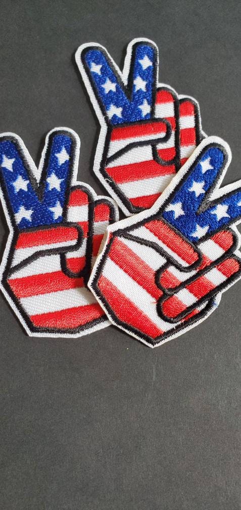 Toppa da cucire con bandiera degli Stati Uniti d'America