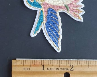 10 Toppe Ferro Su Uccellino Pz Applique Colibrì Abbigliamento - Foto 8