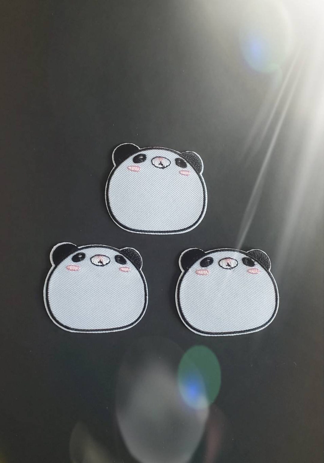 Cute Fat Panda Embroidered Iron on Patch - Etsy
