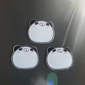Cute Fat Panda Embroidered Iron On Patch