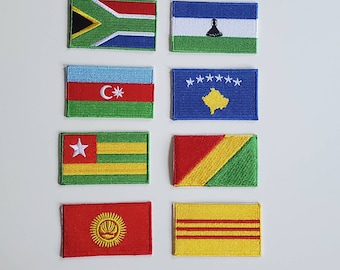 Écusson brodé drapeaux