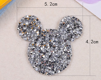 Écusson brodé Mickey Mouse avec strass