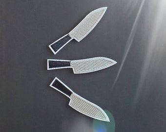 Messer gestickte Aufbügler - 3Stk