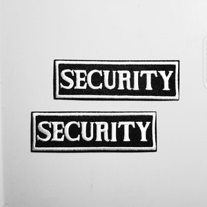  2pcs Security Patches for Vest or Jacket - Security