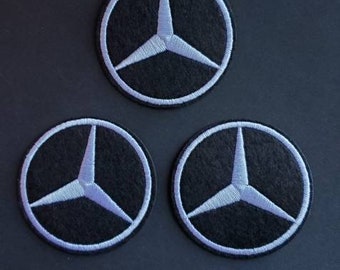 MERCEDES BENS BLUE TEAM logo Motor Embroidered Iron On/Sew On Patch Badge MERCEDES BENS BLUE TEAM logo Motor Embroidered Iron On/Sew On Patch Badge