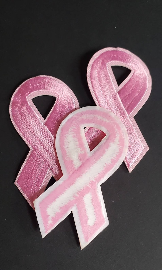 Hrippy Patch Ricamati Cuore Rosa Per Consapevolezza Cancro Al Seno – 9 Pezzi, 3.6x6.2 Cm, Da Stirare O Cucire Su Vestiti