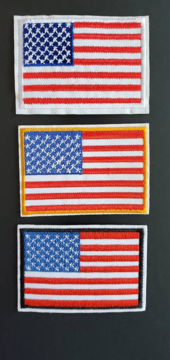Toppa Ricamata Con Bandiera Americana Rosso Nero Retro Stati Uniti Militari Sottomessi~p113154291 - Foto 8