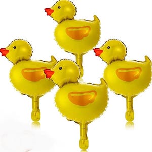 4 globos de aluminio con forma de pato bonito