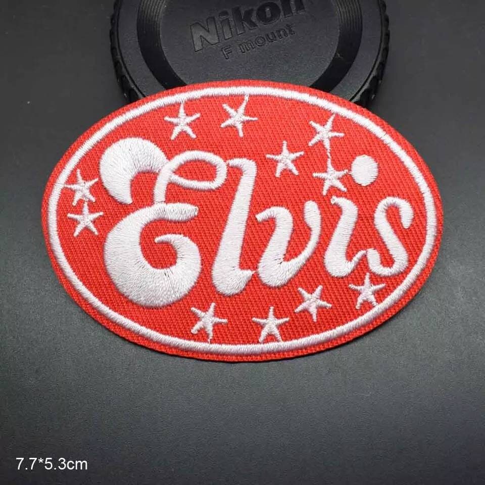 thumbnail interactive-video image 1 of Elvis Presley Hollywood Walk Of Fame Star Patch - Embroidered Iron-On - 3x2.75 Inches 1 of 4
