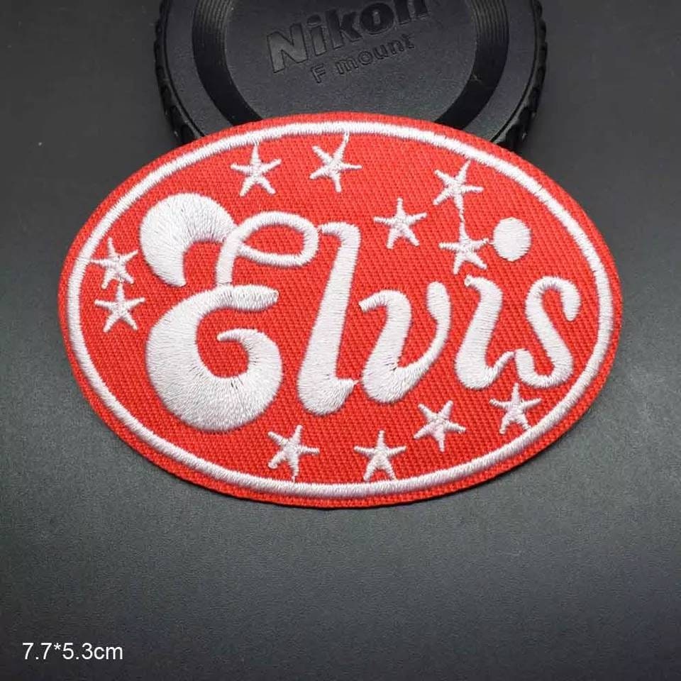 Elvis Presley Hollywood Walk Of Fame Star Patch - Embroidered Iron-On - 3x2.75 Inches