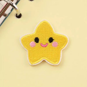 Cute Star Embroidered Iron On Patch