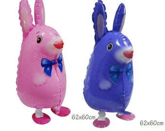 Ballon Lapin Lapin pouvant marcher, 61 cm (24 po.)