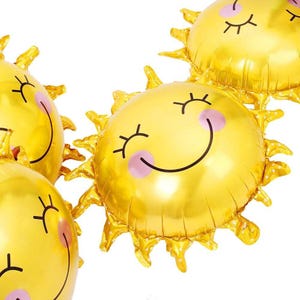 ハッピーサンシャインマイラーバルーン（15インチ）5個