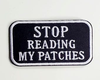 Stop met lezen My Patches geborduurde opstrijkpatch