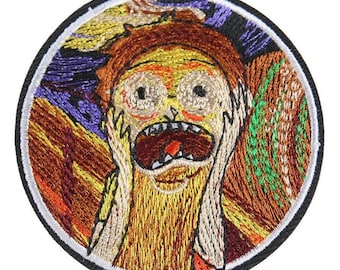 Morty "The Scream" Embroidered Iron On Patch