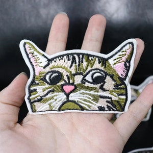 Pocket Cat Embroidered Patch