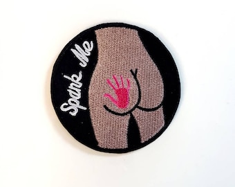 Parche termoadhesivo bordado "Spnk Me Funny"