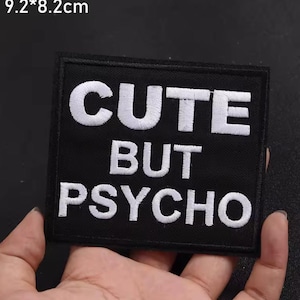 Funny Humor Quote Black Embroidered Iron On Patch Badge