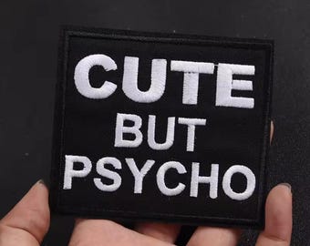 Funny Humor Quote Black Embroidered Iron On Patch Badge