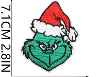 Der Grinch gestickter Aufnäher