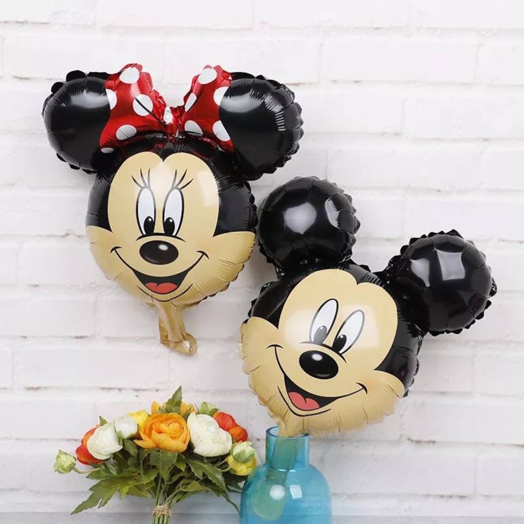 ミッキーとミニーのアルミ製パーティーバルーン（3個） - Etsy 日本