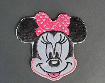 Minnie Mouse Embroidered Iron On Patch