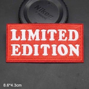 Limited Edition Embroidered Iron On Patch