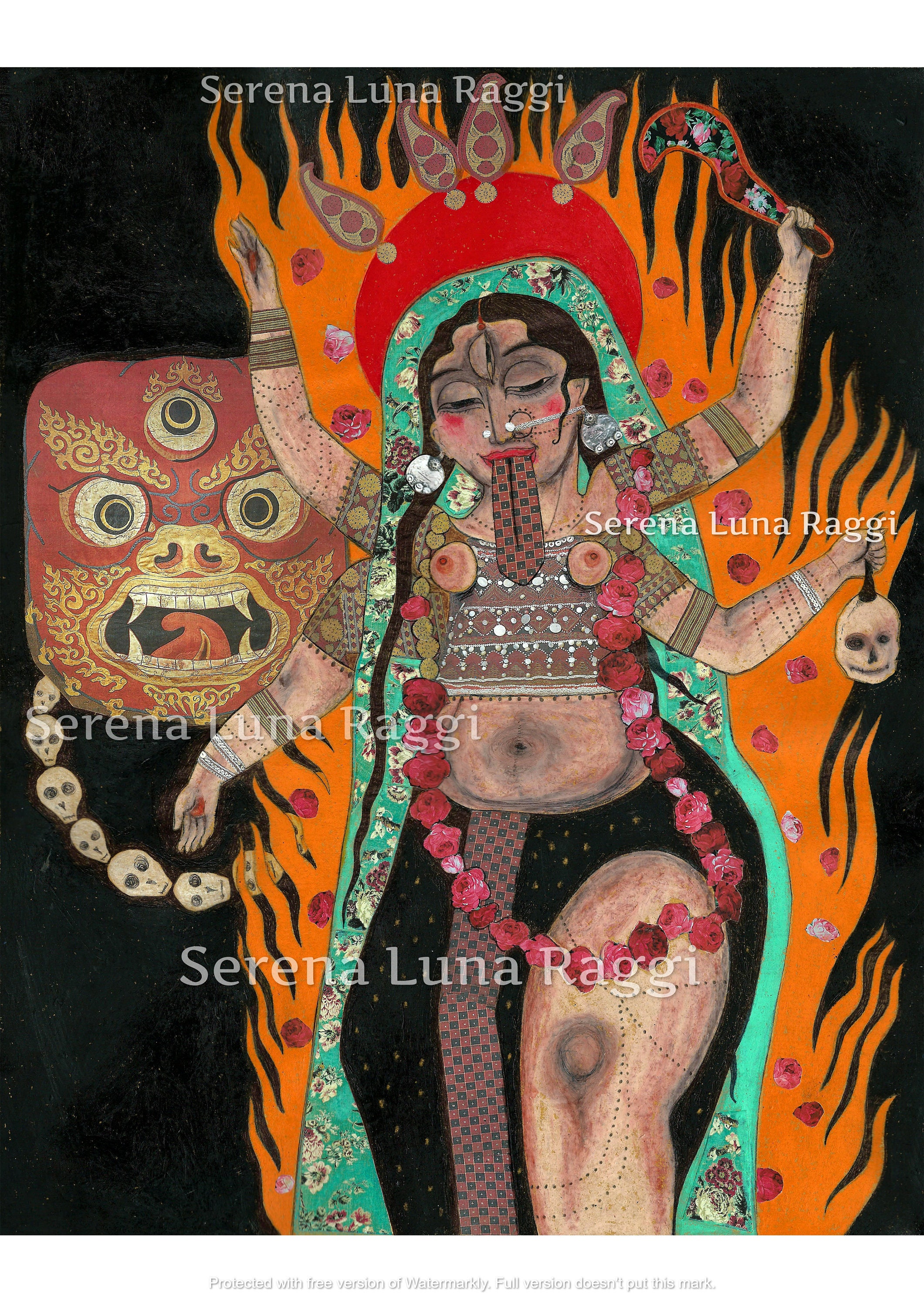 Kali Goddess Poster - Etsy Singapore Kali Goddess Poster - Etsy Singapore