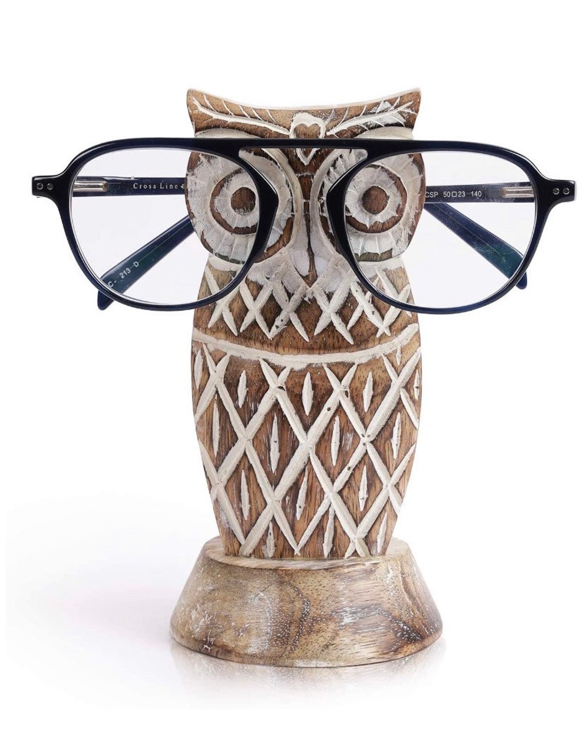 Owl Eyeglass Spectacle Holder Wooden Handmade Bedside Display Etsy
