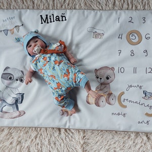 Mixed & Boy Decke-Baby-Foto-Stufenmatte 2 in 1
