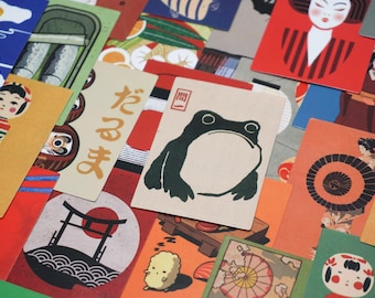 35 Japanese, Cultural, Eccentric stickers for scrapbooking & crafts