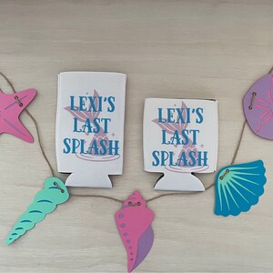 Personalized Slim Can Coozies for Bachelorette Birthday Parties Bridal Showers Customized Party Supplies and Decor