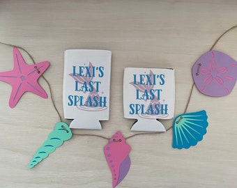 Personalized Slim Can Coozies: Bachelorette, Birthday Party Favors