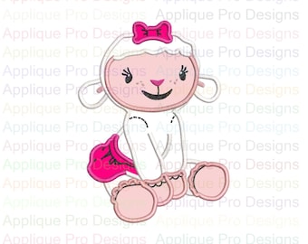 Lambie Doc Mcstuffins 3 Applique Design 3 Sizes - 10 Formats - Instant Download