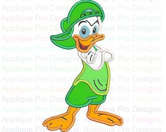 Huey Quack Pack Applique Design 3 Sizes - 10 Formats - Instant Download