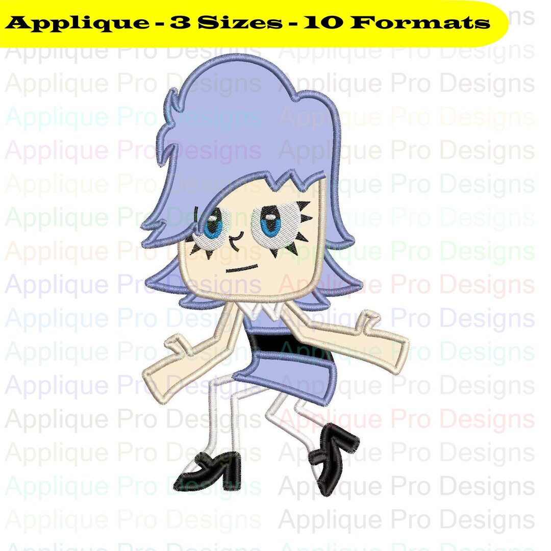 Yumi Yoshimura 6 Hi Hi Puffy Amiyumi Applique Design 3 Sizes Yumi Yoshimura 6 Hi Hi Puffy Amiyumi Applique Design 3 Sizes