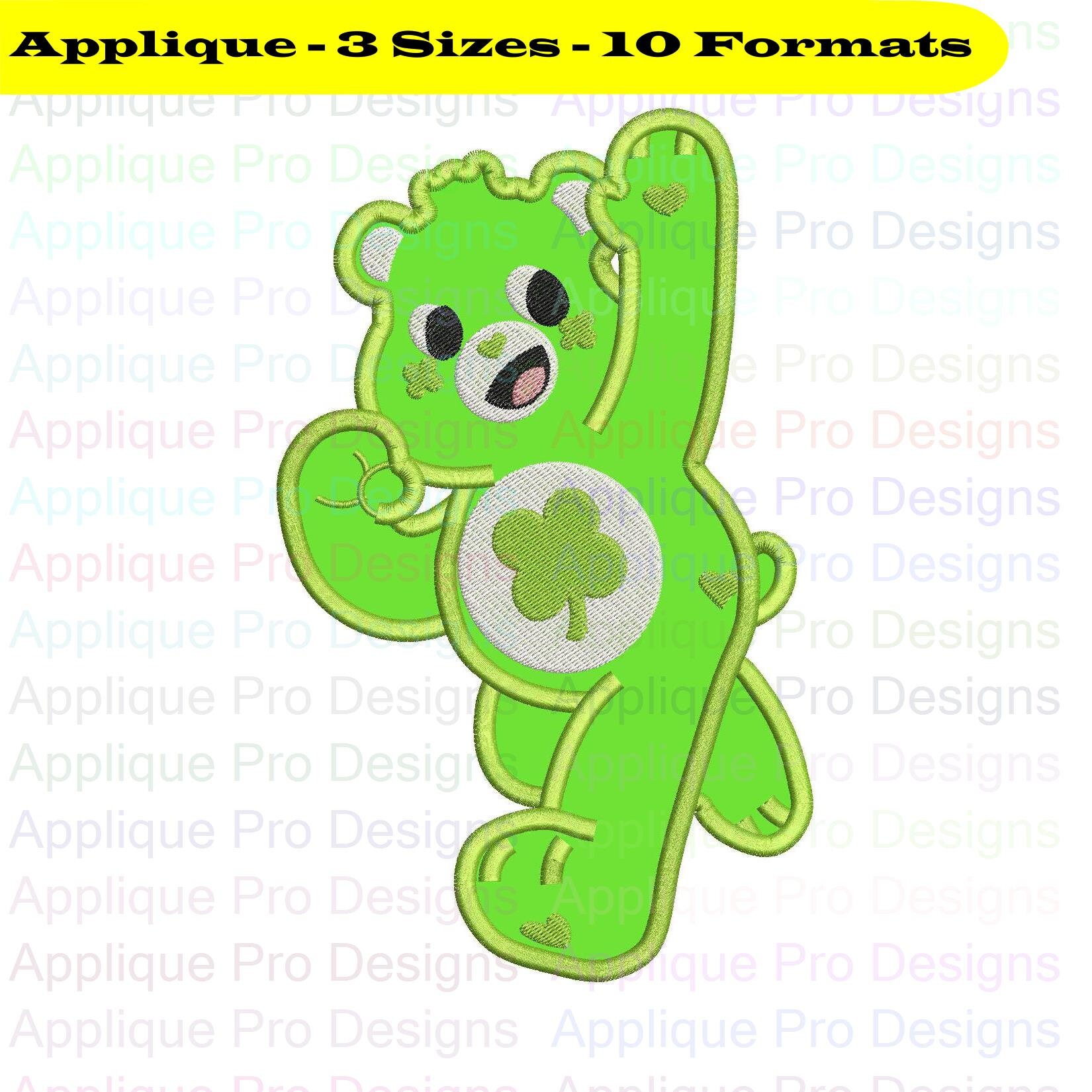 Good Luck Bear Care Bears Unlock the Magic Applique Design 3 Sizes 10 Formats Instant Download