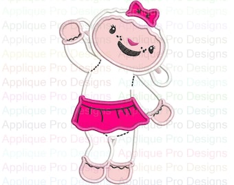 Lambie Doc Mcstuffins Applique Design 3 Sizes - 10 Formats - Instant Download