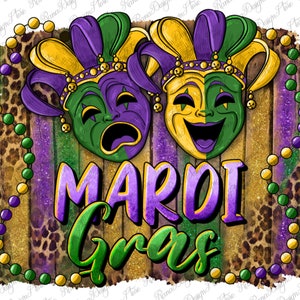Mardi Gras Mask With Leopard Background Png Sublimation Design, Mardi Gras Png, Mardi Gras Leopard Png, Western Design Png, Digital Download