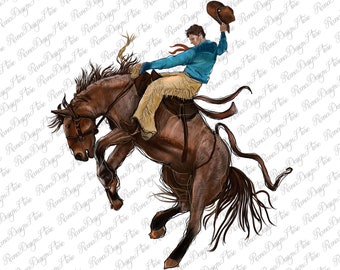 Bronco Rodeo Bucking Horse Cowboy Png Sublimation Design, Bronco Rodeo Png, Bucking Horse Png, Rodeo Cowboy Png, Instant Download