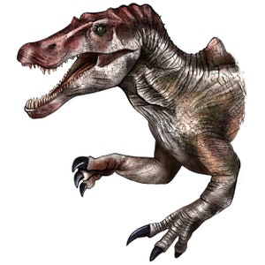 Spinosaurus face png sublimation design download, dinosaur png, jurassic world png, hand drawn spinosaurus png, t-rex png sublimate download