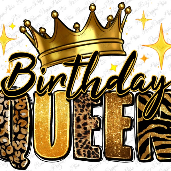 Birthday queen png sublimation design download, birthday party png, birthday png design, birthday png, sublimate designs download