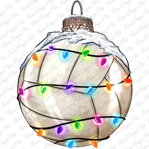 Christmas Volleyball Ornament Png Sublimation Design, Merry Christmas Png, Christmas Ornament Png, Sports Ornament Png, Digital Download