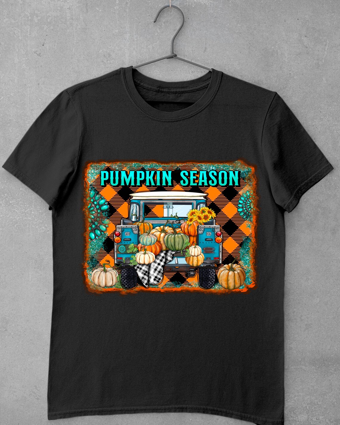 Pumpkin Season Distressed Background Png Design Pumpkin - Etsy