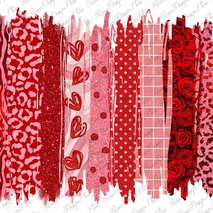 Valentine&#39;s Day Brushstrokes Png Sublimation Design, Valentine&#39;s Day Brushstrokes Png, Brush Strokes Valentine&#39;s Png, Brush Strokes Png