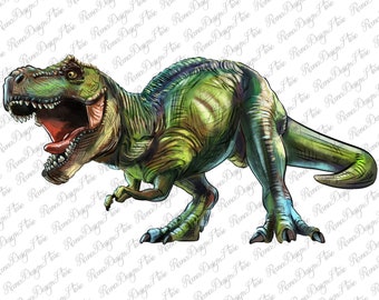 T-Rex Dinosaur Sublimation Design, T-Rex Png, T-Rex , Dinosaur Png, Digital Downloads