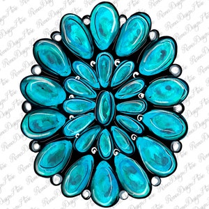Turquoise Gemstone Jewelry PNG, Gemstone Png File, Western Gemstone Png,  PNG Sublimation Design Downloads, Instant Download