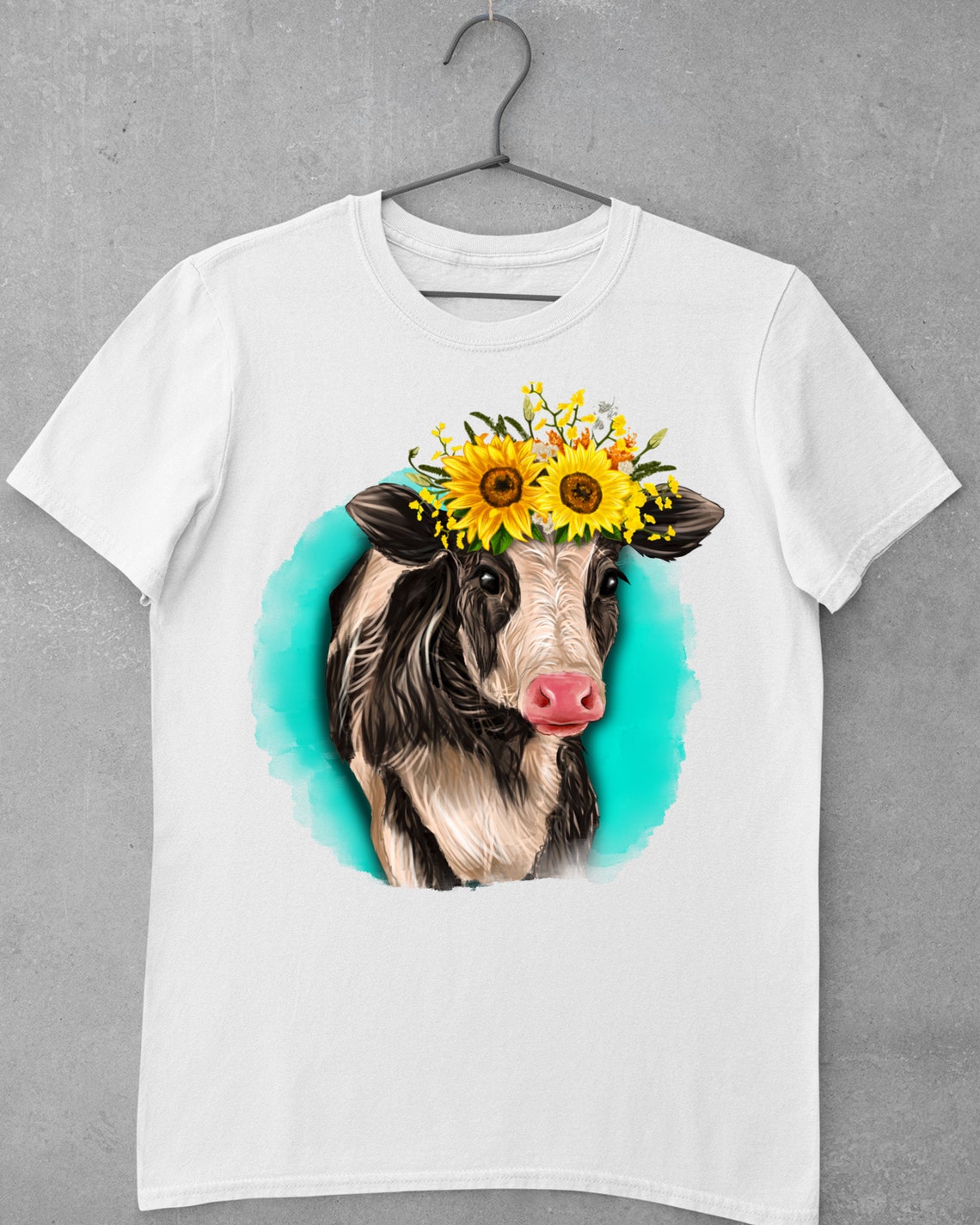 Sunflower Cow Png Sublimation DesignSunflower PNGWith | Etsy