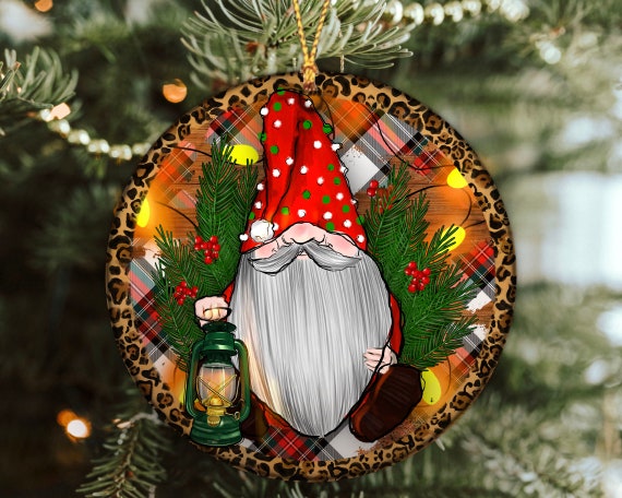 Christmas ornaments sublimation  Gnome Christmas ornaments By