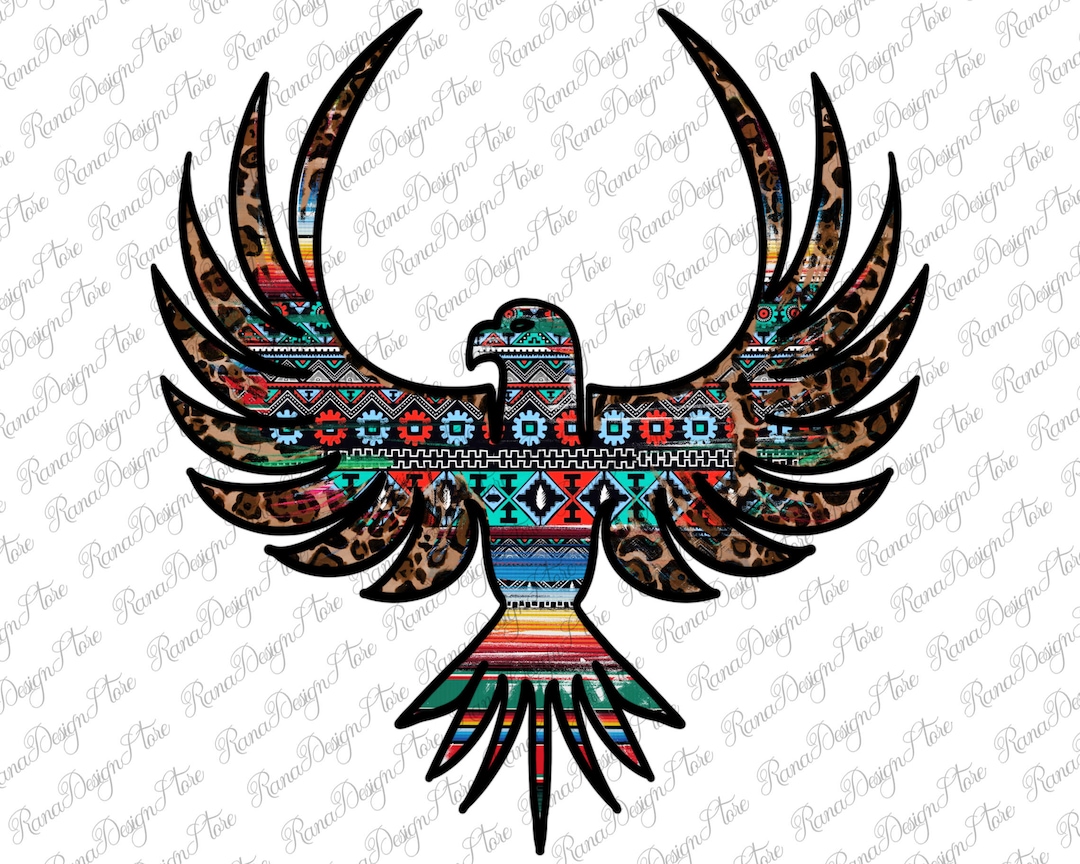 Aztec Leopard Thunderbird Png Sublimation Design, Aztec Thunderbird Png ...